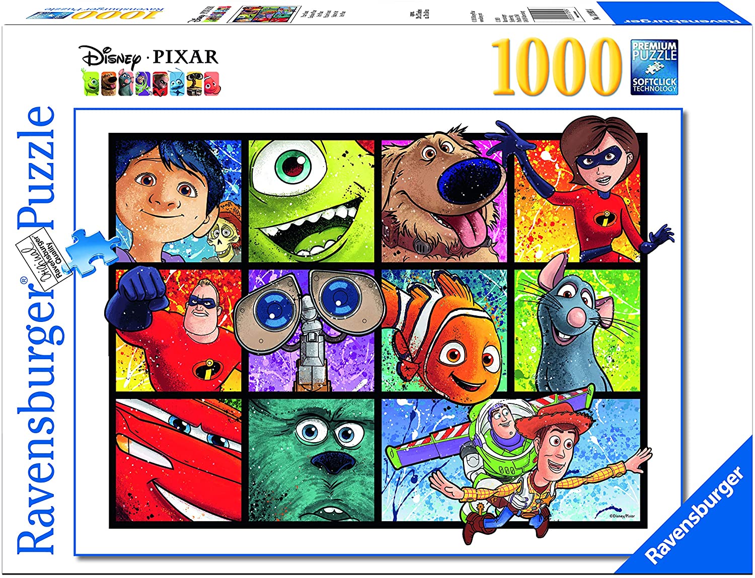 Disney Pixar Collage, 1000 Piece Jigsaw Puzzle – FairyPuzzled