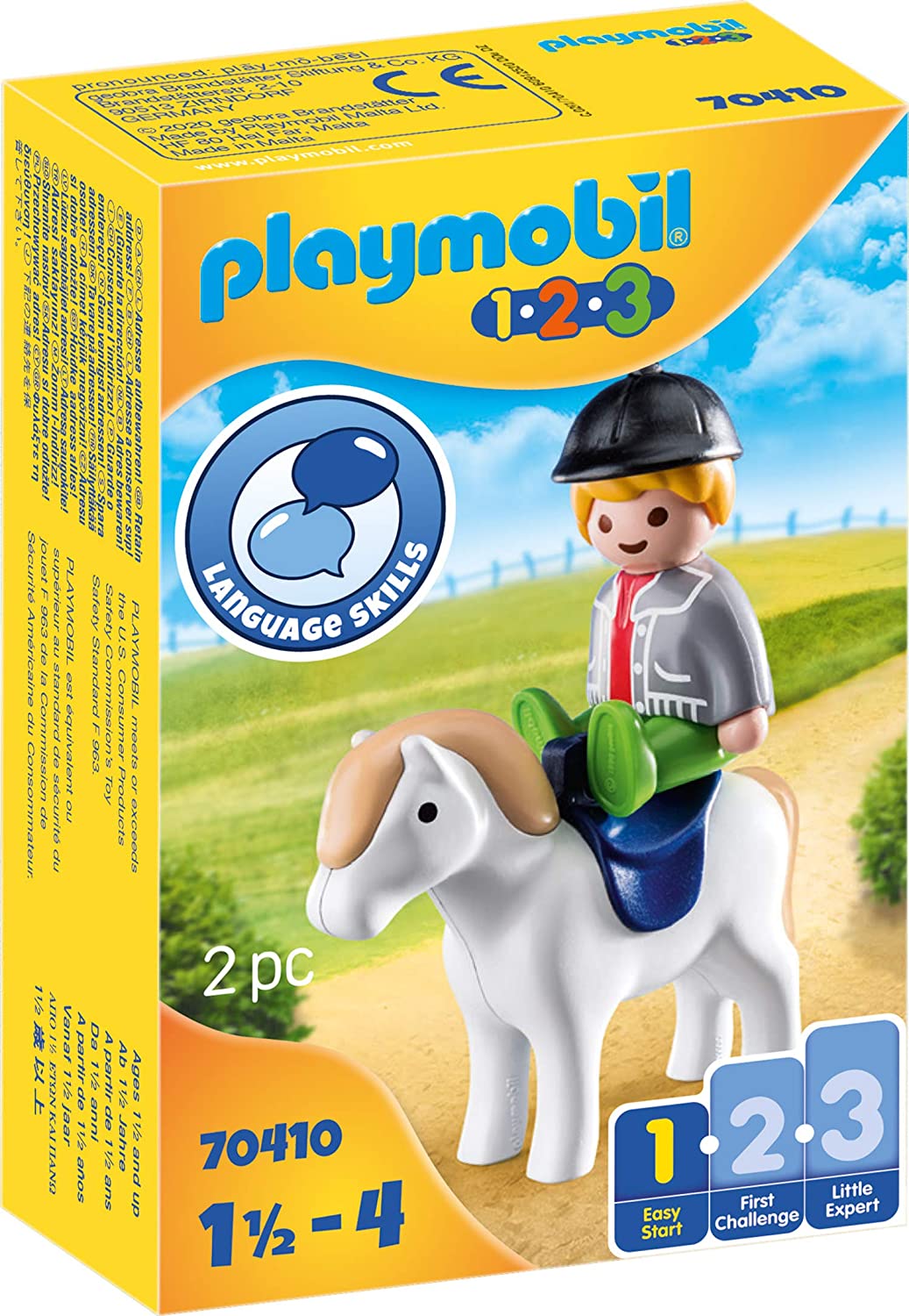 Gaan wandelen Tante Voorgevoel Playmobil 123 Boy with Pony - Toy Box your families home for Playmobil!