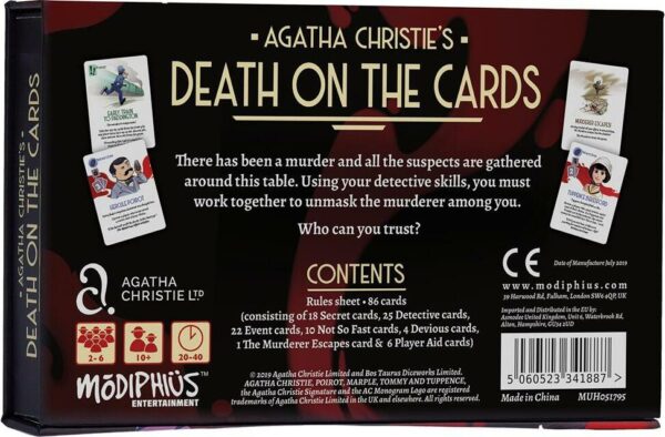 Agatha Christie's Death On the Cards