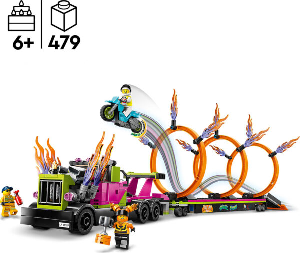 LEGO® City Stuntz Stunt Truck & Ring of Fire Set
