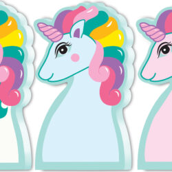 Rainbow Unicorn Eraser Set