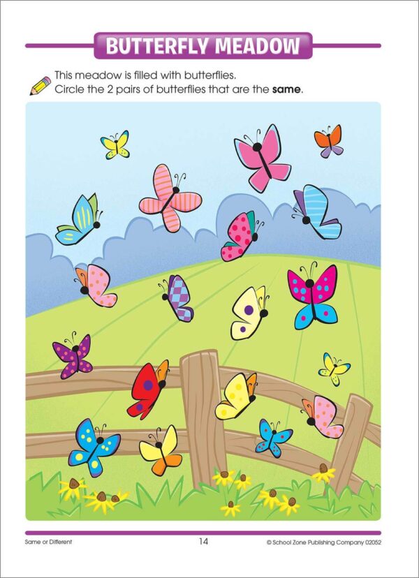 Same or Different Preschool Workbook