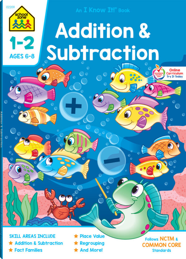 Addition & Subtraction Grades 1-2 Workbook