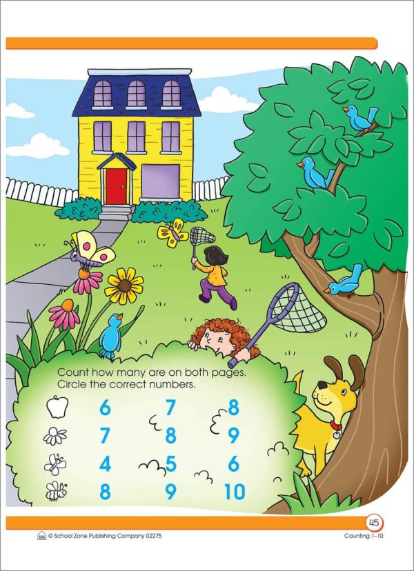 Counting 1-10 Preschool Workbook