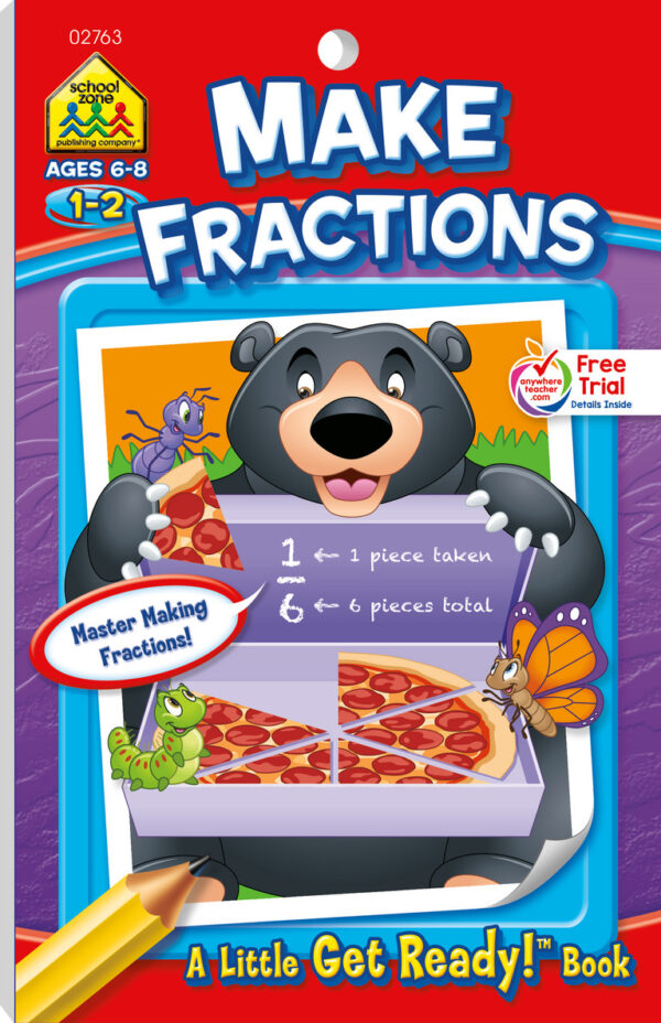 Make Fractions Grades 1-2 Workbook