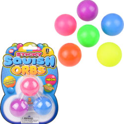 1.6" Squish Sticky Neon Orbs