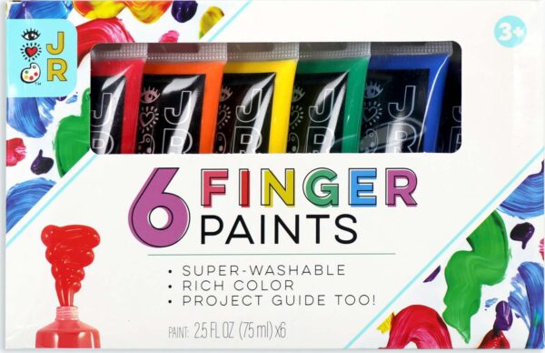 iHeart Art JR 6 Washable Finger Paints