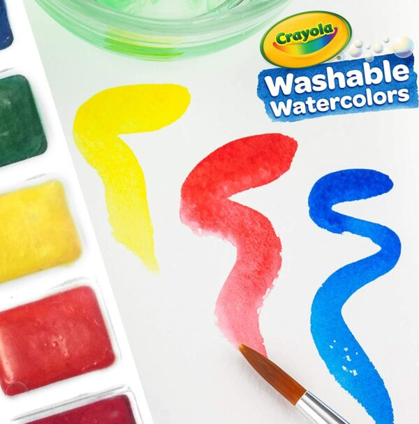 8 Ct Washable Watercolor Pans Set