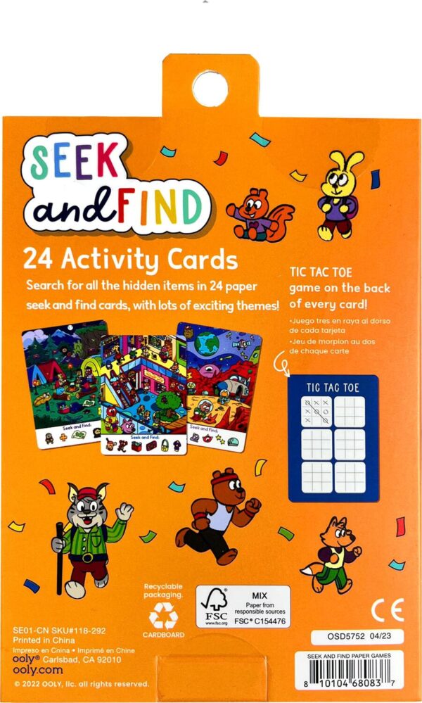Paper Games: Seek & Find Activity Cards - Set of 24