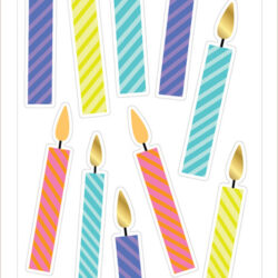 Stickers - Candid Candles (2x8)