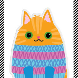 Stickers - Big Puffy Cozy Cat
