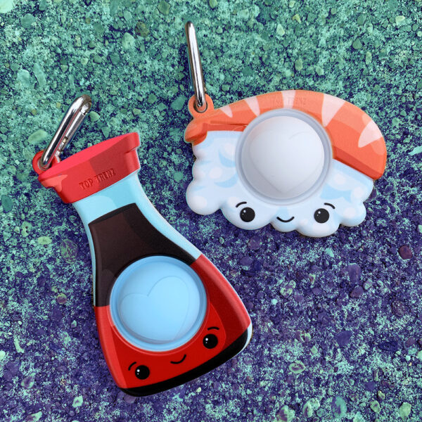 OMG Mega Pop Best Friend Keychains - Sushi and Soy Sauce