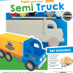 Semi Truck - Wood Paint Kit