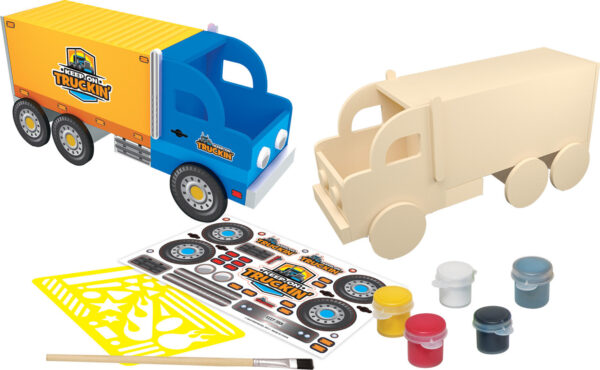 Semi Truck - Wood Paint Kit