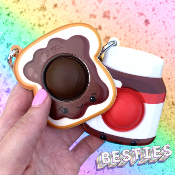 OMG Mega Pop Best Friend Keychains - Hazelnut Spread and Toast
