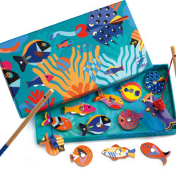Djeco Fishing Graphic Wooden Magnetic Fishing Game