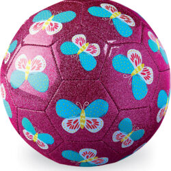 Glitter Soccer Ball Size 3, 7" - Butterfly