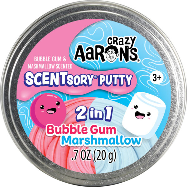Scentsory Duos Bubblegum/Marshmallow - 2.75" Thinking Putty Tin
