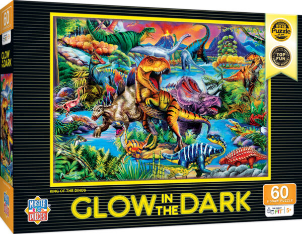 Glow in the Dark - King of the Dinos 60 Piece Puzzle