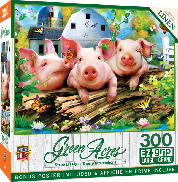 Green Acres - Three Lil' Pigs 300 Piece EZ Grip Puzzle