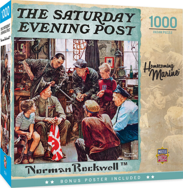 Saturday Evening Post - Homecoming Marine 1000 Piece Puzzle