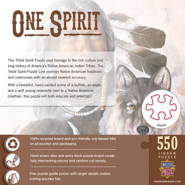 Tribal Spirit - One Spirit 550 Piece Puzzle