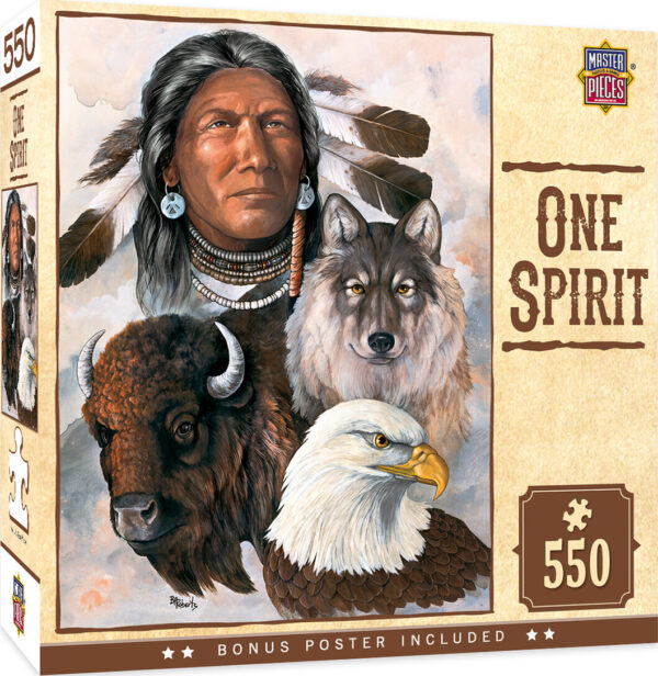 Tribal Spirit - One Spirit 550 Piece Puzzle
