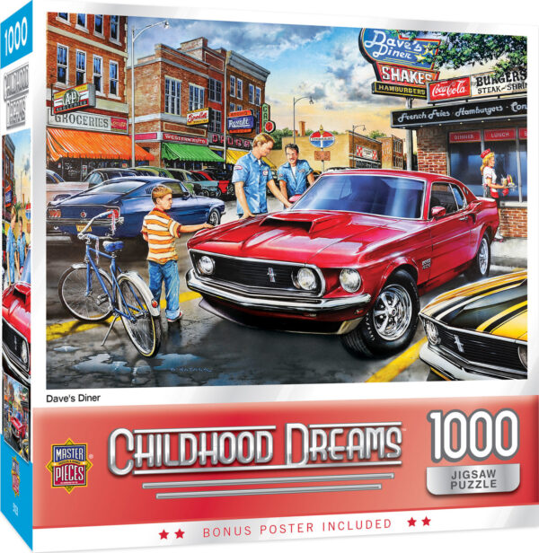 Childhood Dreams - Dave's Diner 1000 Piece Puzzle