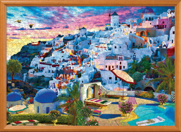 Colorscapes - Santorini Sky 1000 Piece Puzzle