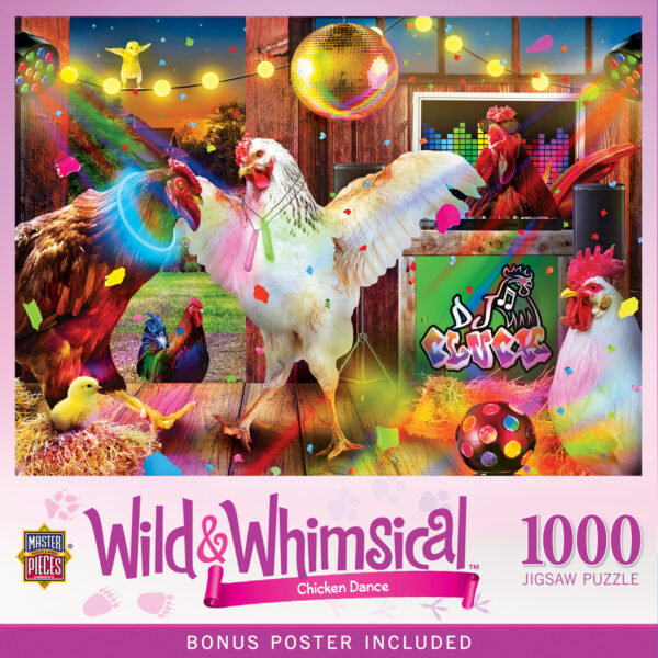 Wild and Whimsical - Chicken Dance 1000 Piece Puzzle