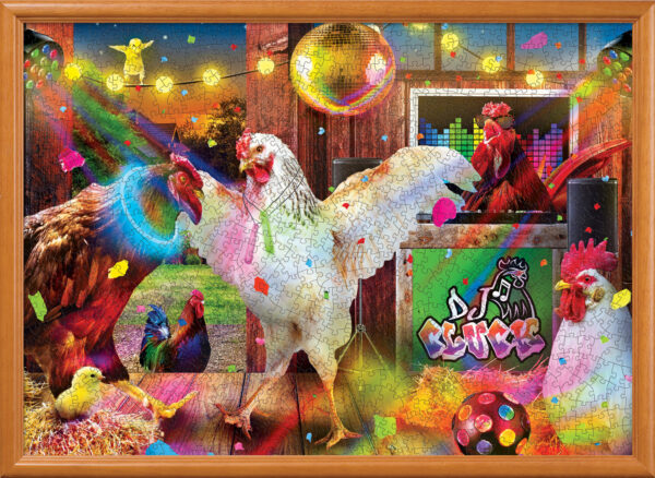 Wild and Whimsical - Chicken Dance 1000 Piece Puzzle