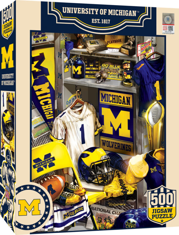 Michigan Wolverines NCAA Locker Room 500pc Puzzle