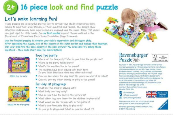 My First Puzzles: Fun Day at Playgroup (16 Piece Floor Puzzle)