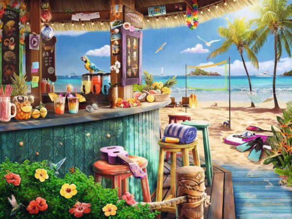 Beach Bar Breezes 1500 Piece Puzzle