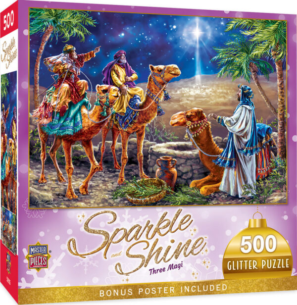Holiday Glitter - Three Magi 500 Piece Puzzle