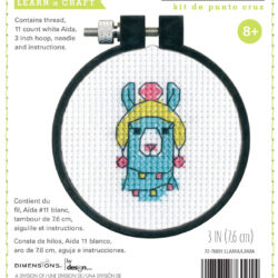 Llama Cross Stitch Hoop Kit