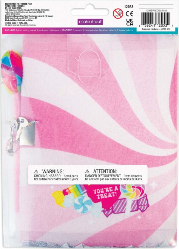 Candy Plush Pocket Locking Journal