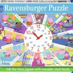 Peppa Pig Tell the Time (60 Piece Clock Puzzle)